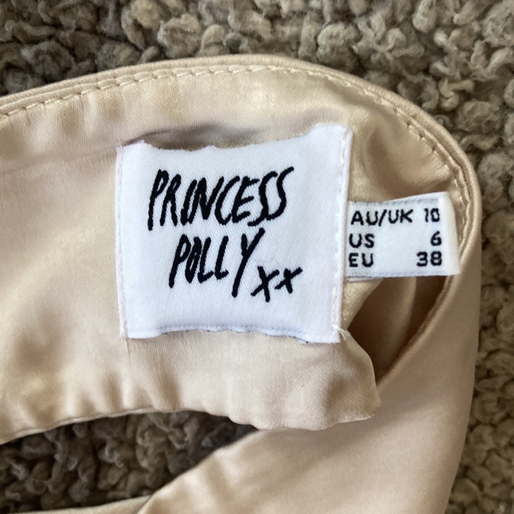 Jazelle satin princess Polly mini dress - Picture 4 of 5